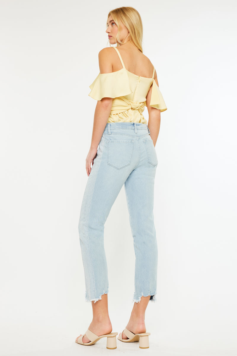 Erin High Rise Slim Straight Leg Jeans - Official Kancan USA