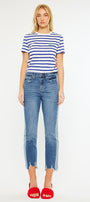Erin High Rise Slim Straight Leg Jeans - Official Kancan USA
