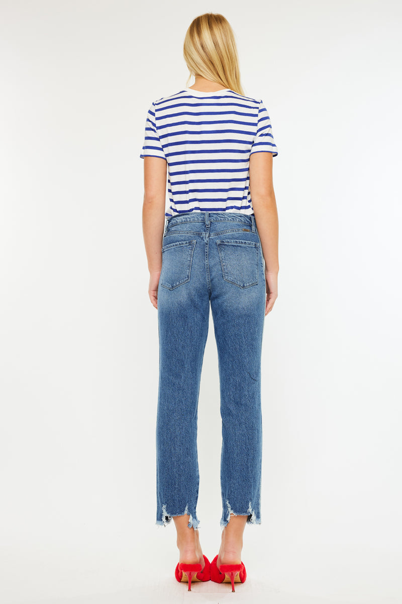 Erin High Rise Slim Straight Leg Jeans - Official Kancan USA