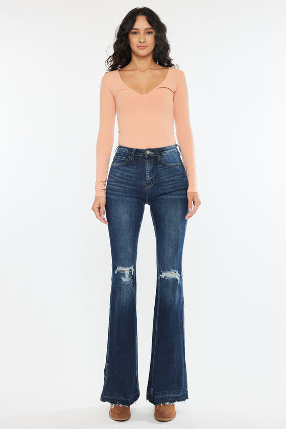 Bailey High Rise Flare Jeans - Official Kancan USA