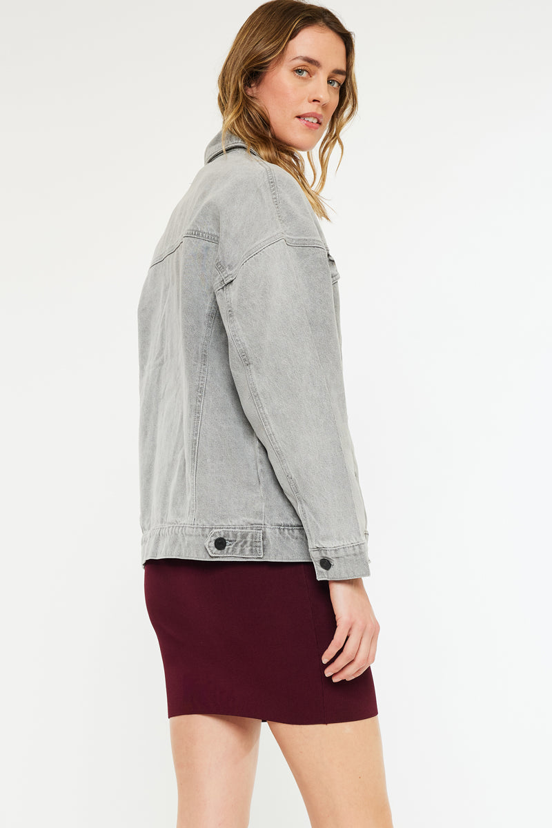 Aaliyah Oversized Denim Jacket – Kancan USA