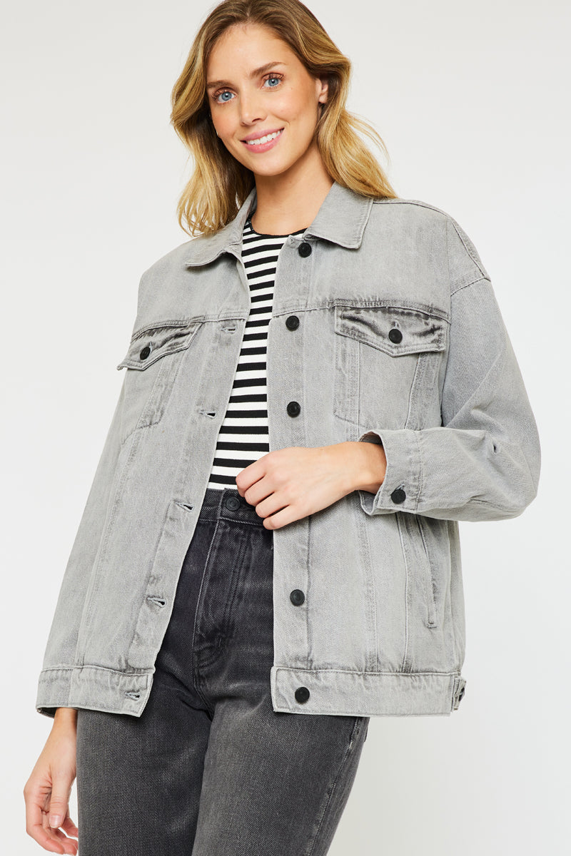 Aaliyah Oversized Denim Jacket Official Kancan USA