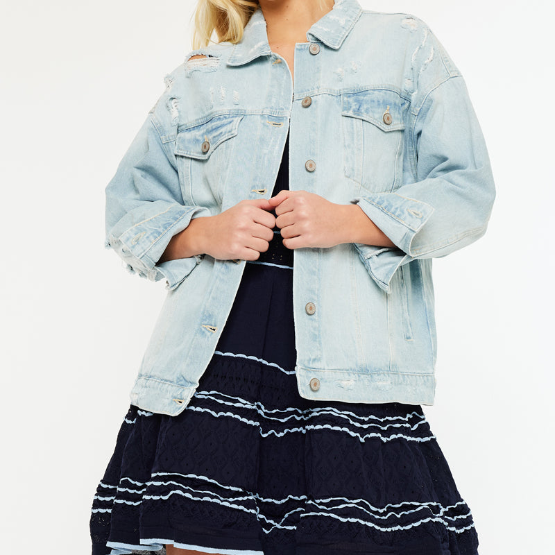 Aaliyah Oversized Denim Jacket - Official Kancan USA