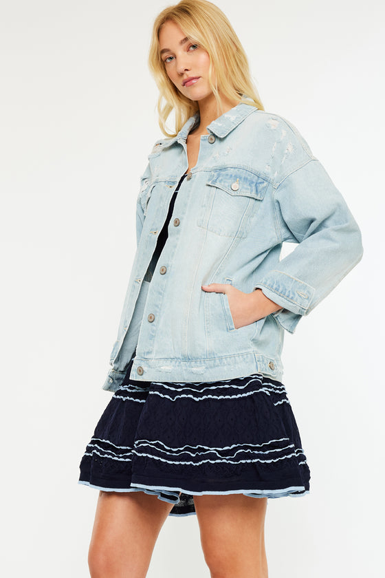 Aaliyah Oversized Denim Jacket - Official Kancan USA