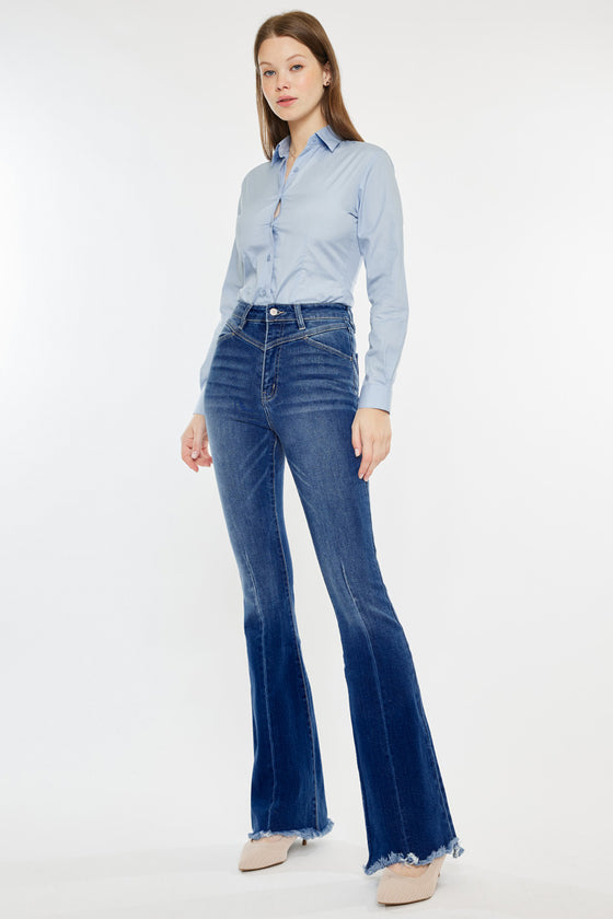 Ashton High Rise Flare Jeans - Official Kancan USA