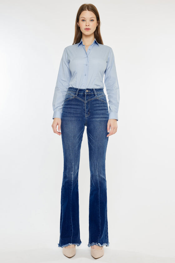 Ashton High Rise Flare Jeans - Official Kancan USA
