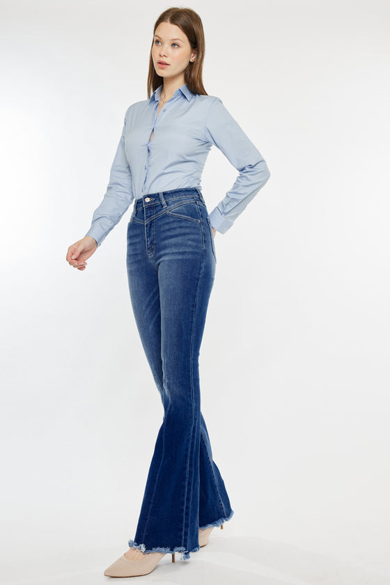 Ashton High Rise Flare Jeans - Official Kancan USA