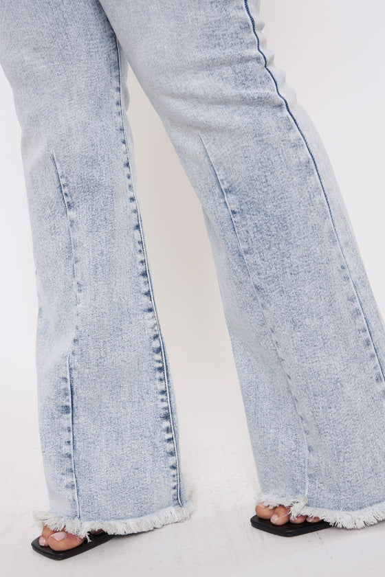 Cayla High Rise Flare Jeans (Plus Size) - Official Kancan USA