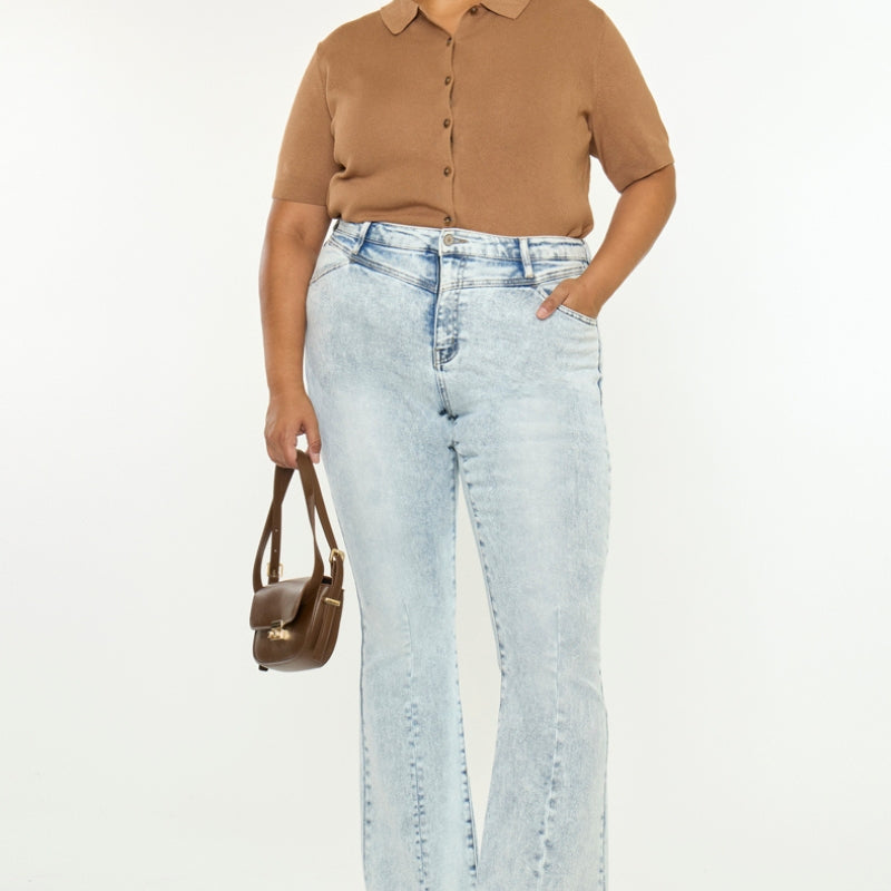 Cayla High Rise Flare (Plus Size) - Official Kancan USA