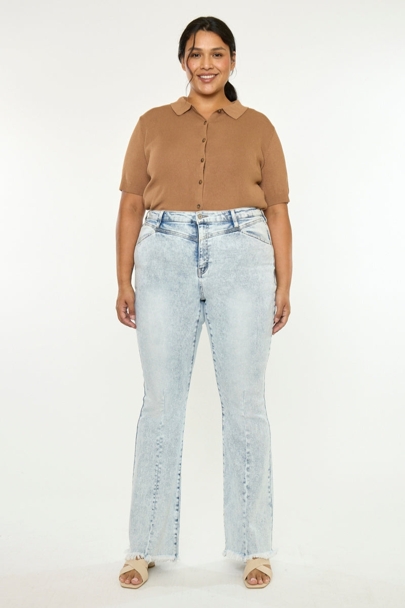 Cayla High Rise Flare (Plus Size) - Official Kancan USA