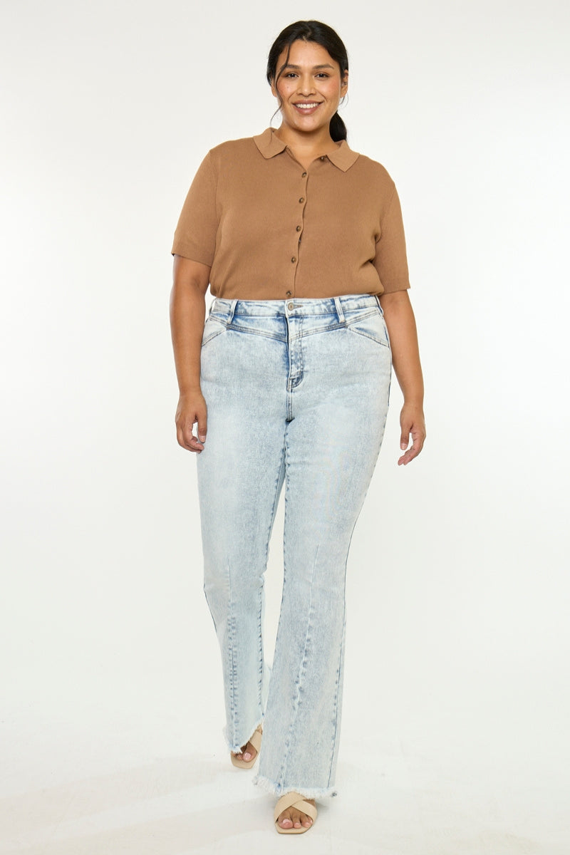 Cayla High Rise Flare (Plus Size) - Official Kancan USA
