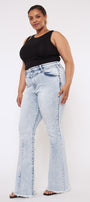 Cayla High Rise Flare Jeans (Plus Size) - Official Kancan USA