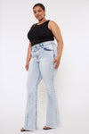 Cayla High Rise Flare Jeans (Plus Size) - Official Kancan USA