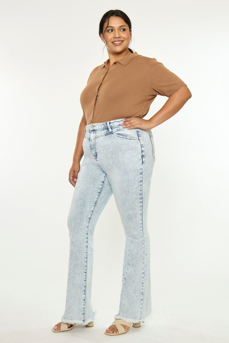 Cayla High Rise Flare (Plus Size) - Official Kancan USA