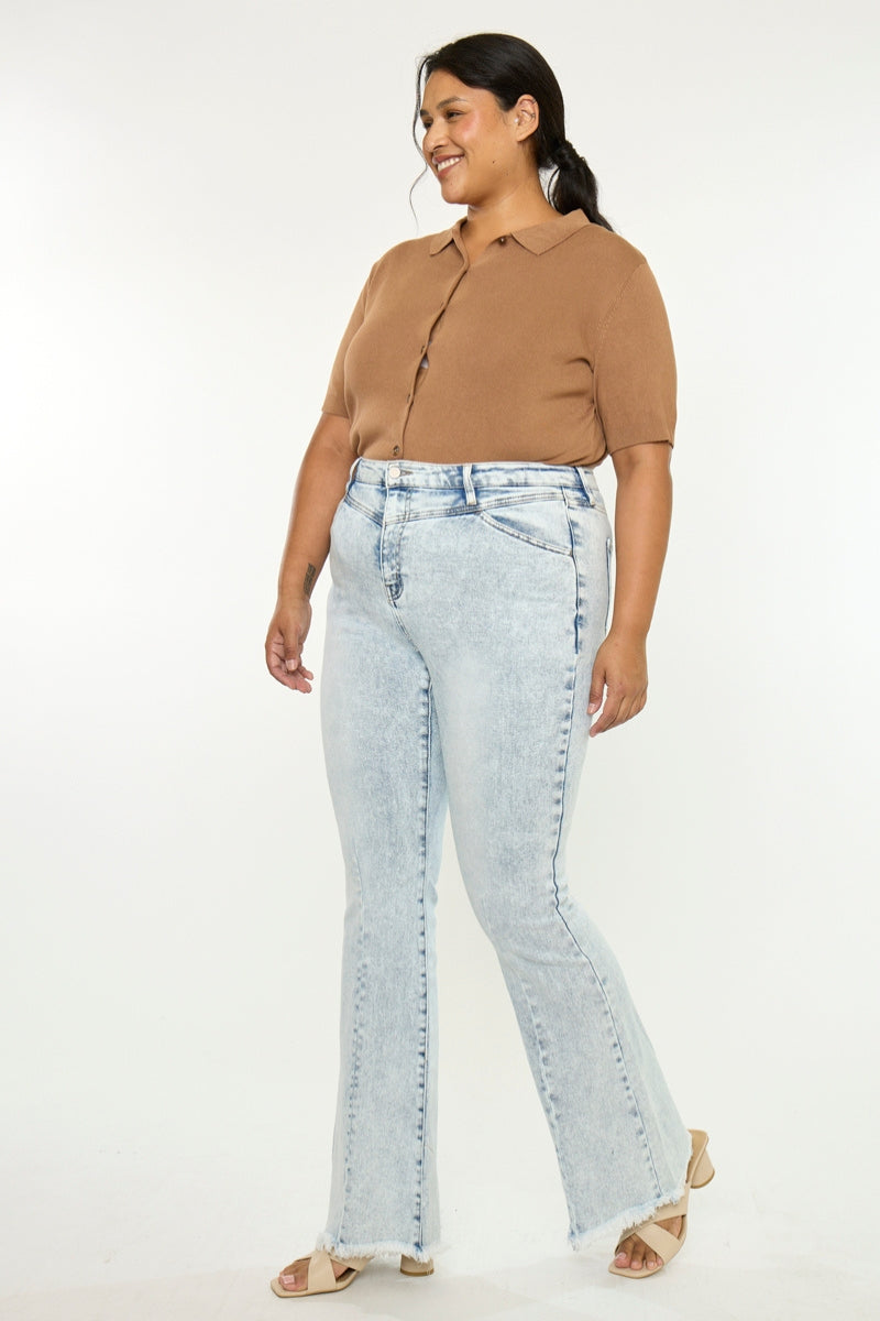 Cayla High Rise Flare (Plus Size) - Official Kancan USA