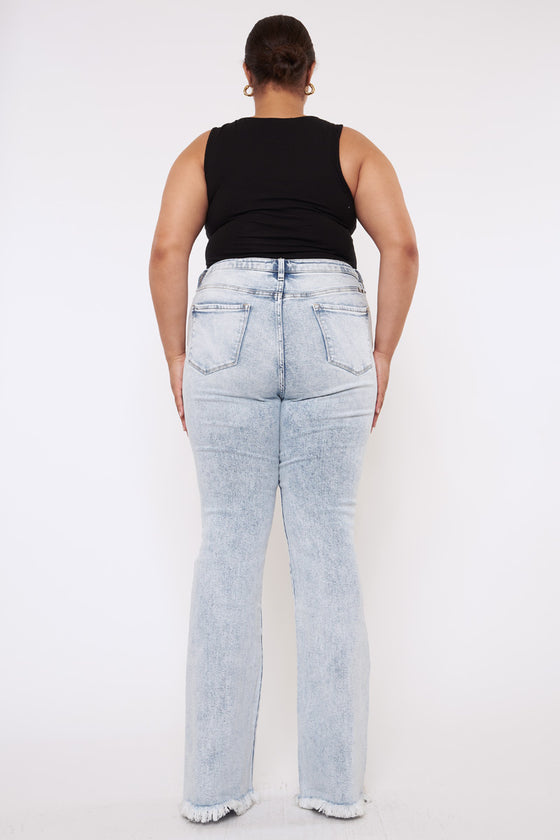 Cayla High Rise Flare Jeans (Plus Size) - Official Kancan USA