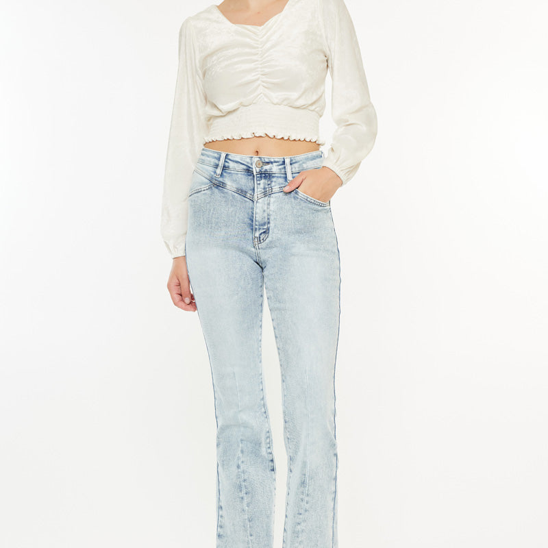 Ashton High Rise Flare Jeans - Official Kancan USA