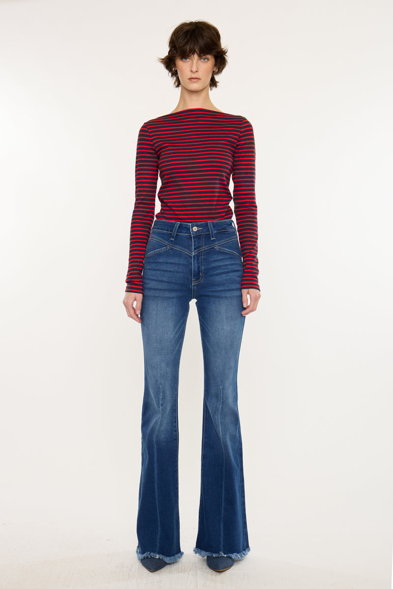 Ashton High Rise Flare - Official Kancan USA