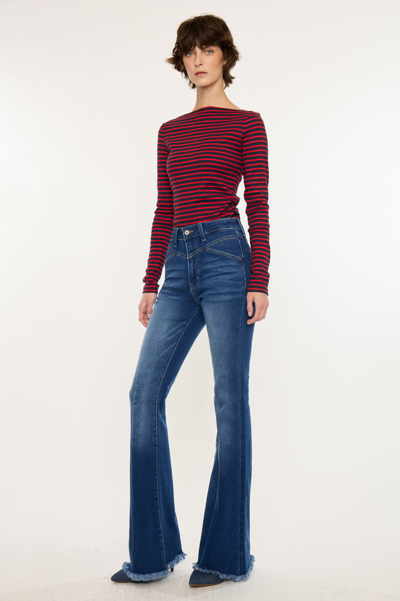 Ashton High Rise Flare – Kancan USA