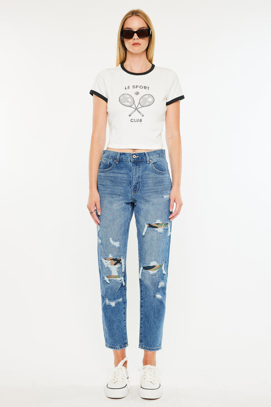 Esmee Ultra High Rise Mom Jeans - Official Kancan USA