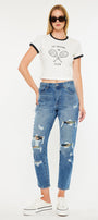 Esmee Ultra High Rise Mom Jeans - Official Kancan USA