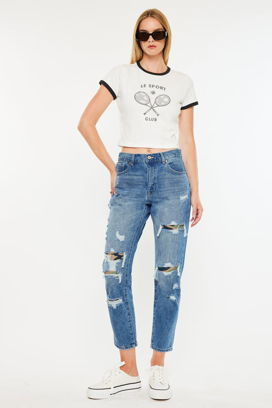 Esmee Ultra High Rise Mom Jeans - Official Kancan USA
