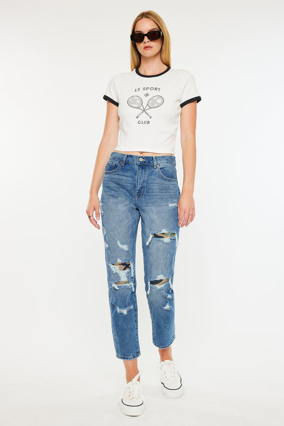 Esmee Ultra High Rise Mom Jeans - Official Kancan USA