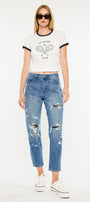 Esmee Ultra High Rise Mom Jeans - Official Kancan USA