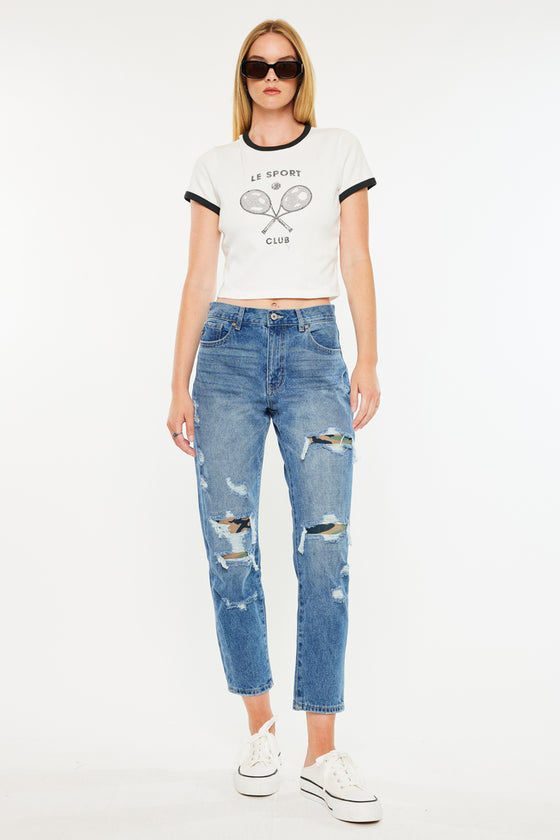 Esmee Ultra High Rise Mom Jeans - Official Kancan USA