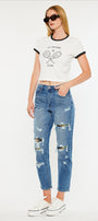 Esmee Ultra High Rise Mom Jeans - Official Kancan USA