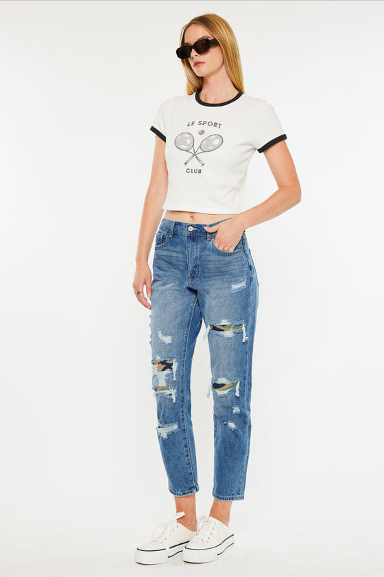 Esmee Ultra High Rise Mom Jeans - Official Kancan USA