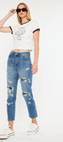 Esmee Ultra High Rise Mom Jeans - Official Kancan USA
