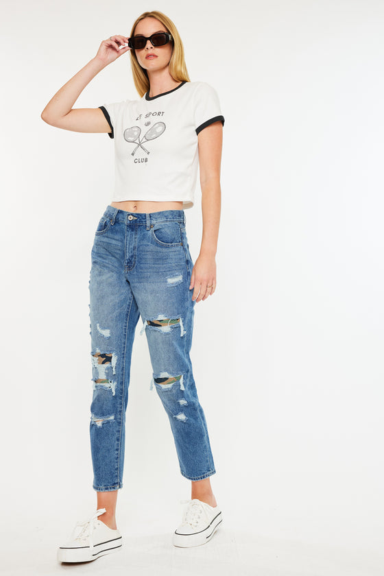 Esmee Ultra High Rise Mom Jeans - Official Kancan USA