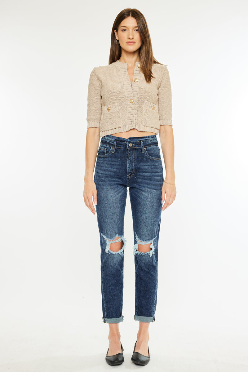 Chantal Ultra High Rise Mom Jeans - Official Kancan USA