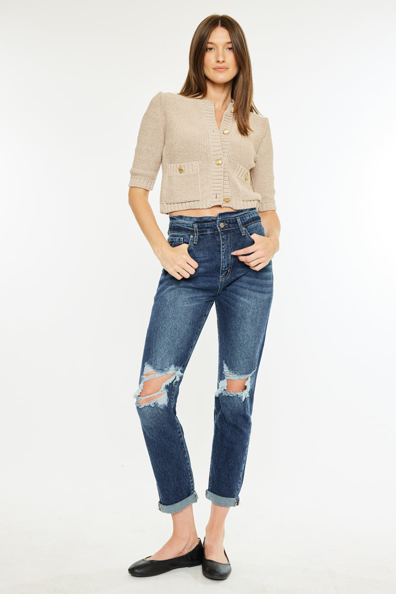 Chantal Ultra High Rise Mom Jeans - Official Kancan USA