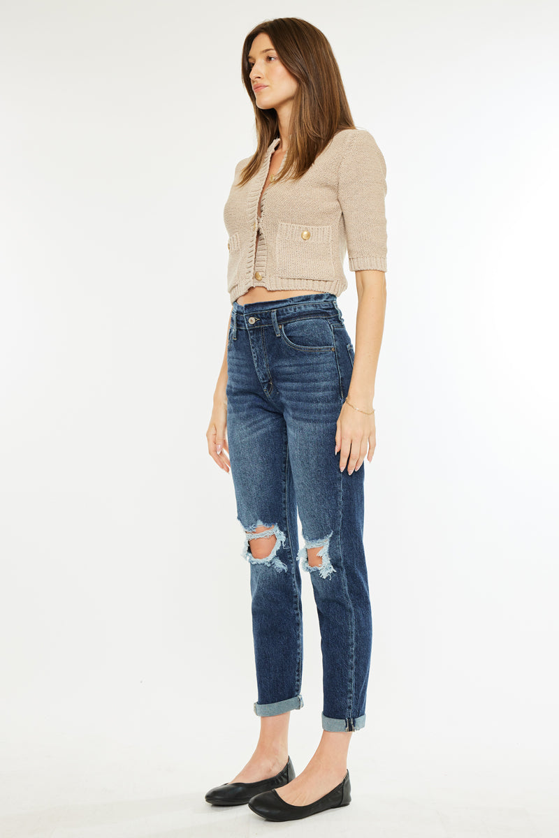 Chantal Ultra High Rise Mom Jeans - Official Kancan USA