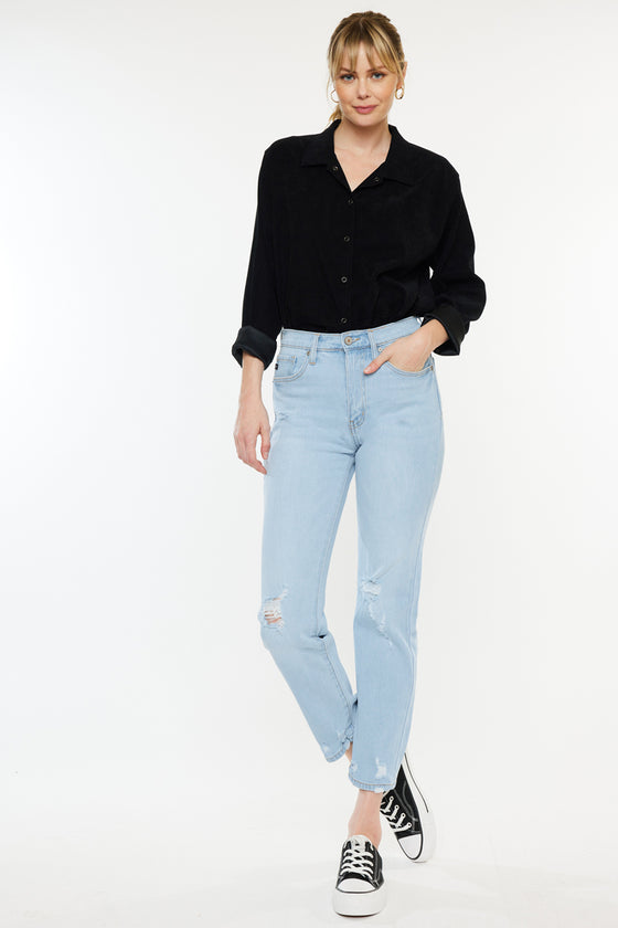 Missy High Rise Slim Straight Jeans - Official Kancan USA