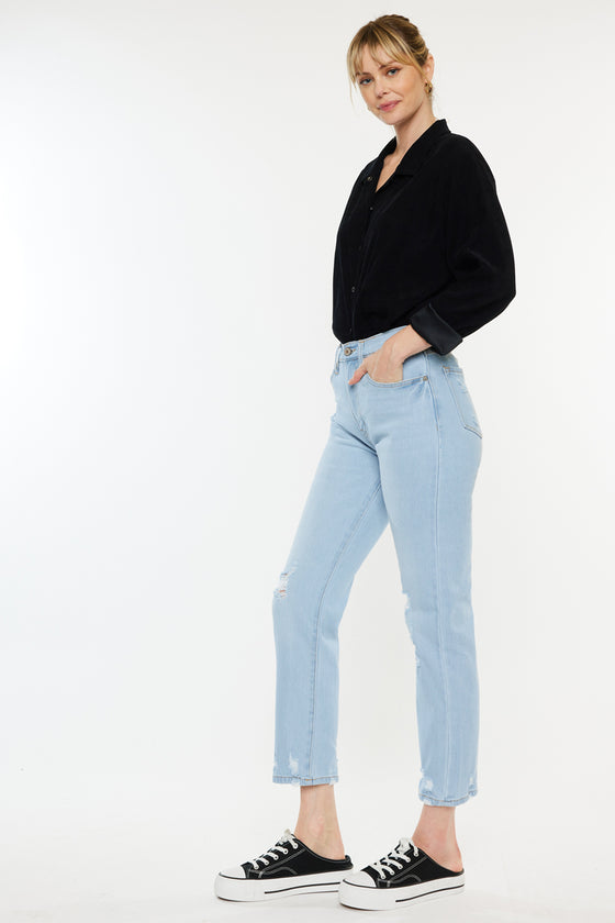 Missy High Rise Slim Straight Jeans - Official Kancan USA