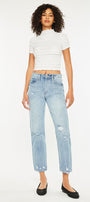 Missy High Rise Slim Straight Leg Jeans - Official Kancan USA