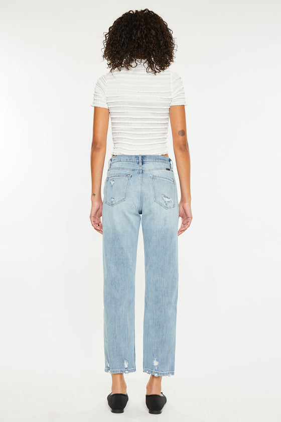 Missy High Rise Slim Straight Leg Jeans - Official Kancan USA