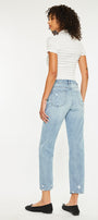 Missy High Rise Slim Straight Leg Jeans - Official Kancan USA