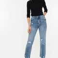 Missy High Rise Slim Straight Jeans - Official Kancan USA