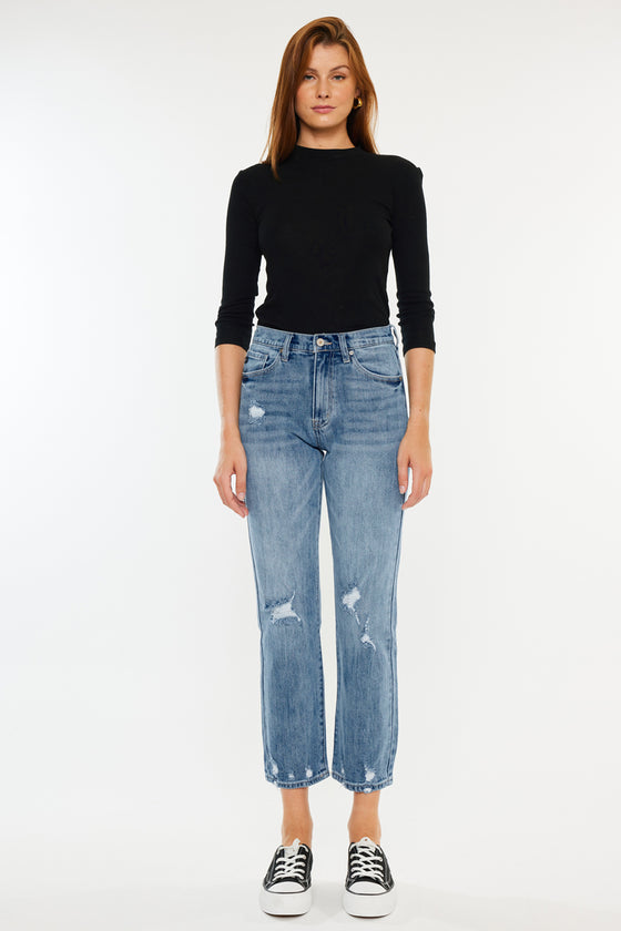 Missy High Rise Slim Straight Jeans - Official Kancan USA