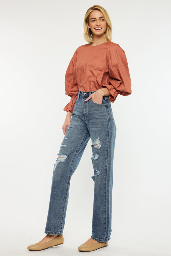 Stephanie Ultra High Rise 90's Boyfriend Jeans - Official Kancan USA
