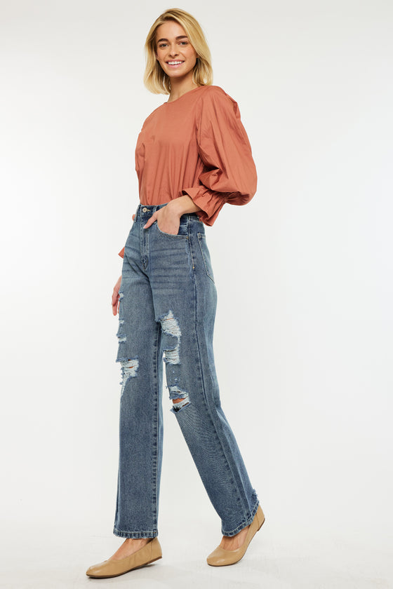 Stephanie Ultra High Rise 90's Boyfriend Jeans - Official Kancan USA