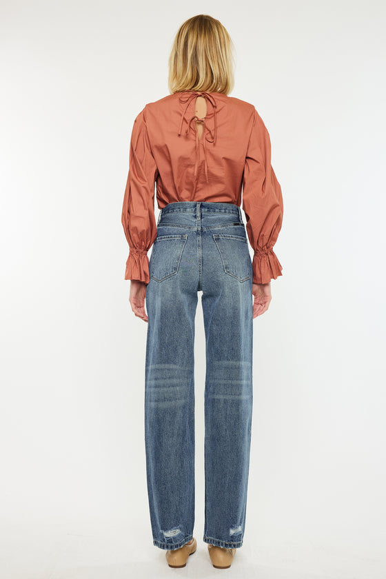 Stephanie Ultra High Rise 90's Boyfriend Jeans - Official Kancan USA