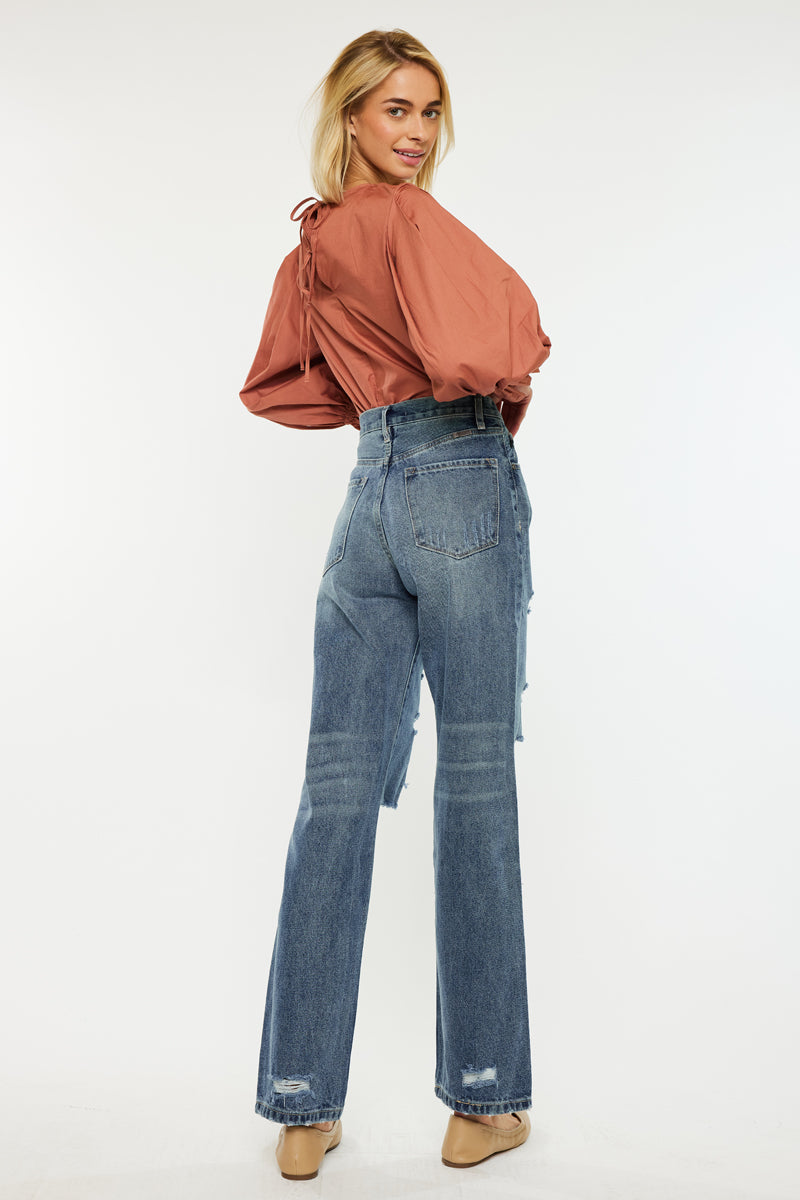 Stephanie Ultra High Rise 90's Boyfriend Jeans - Official Kancan USA