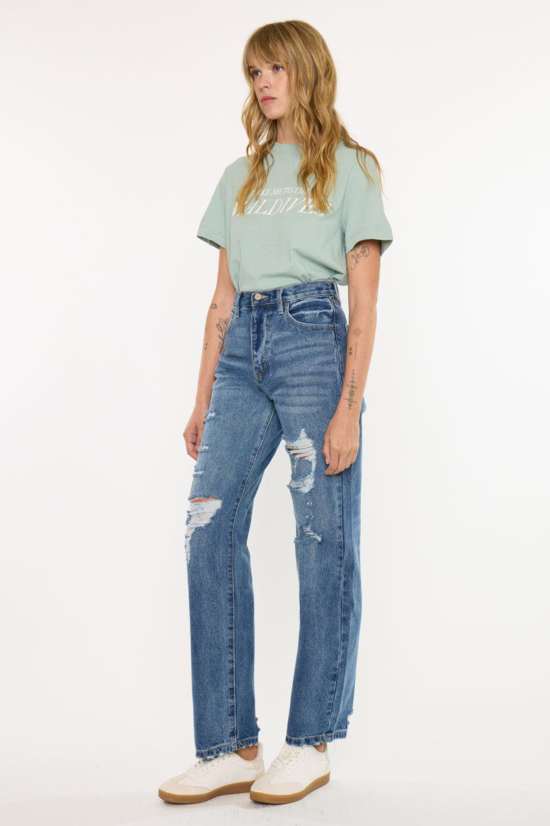 Stephanie Ultra High Rise 90's Boyfriend - Official Kancan USA