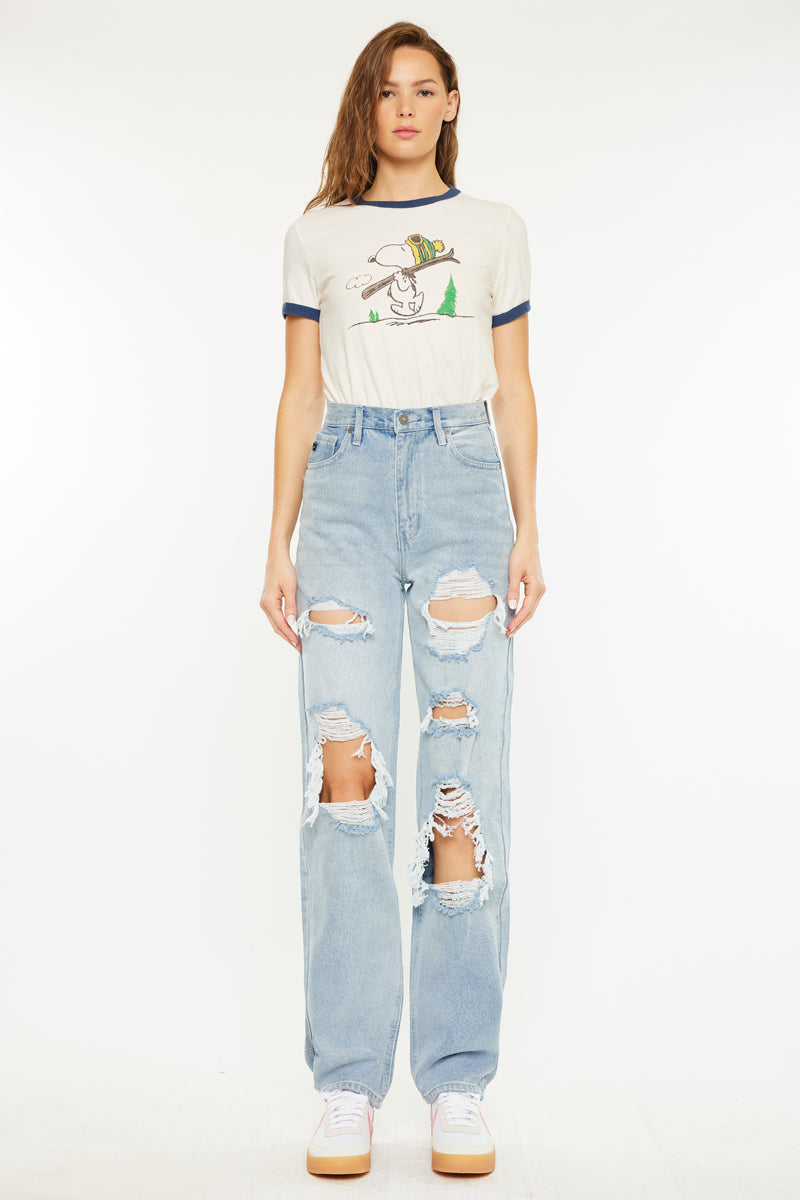 Kyla Ultra High Rise 90's Baggy Jeans - Official Kancan USA