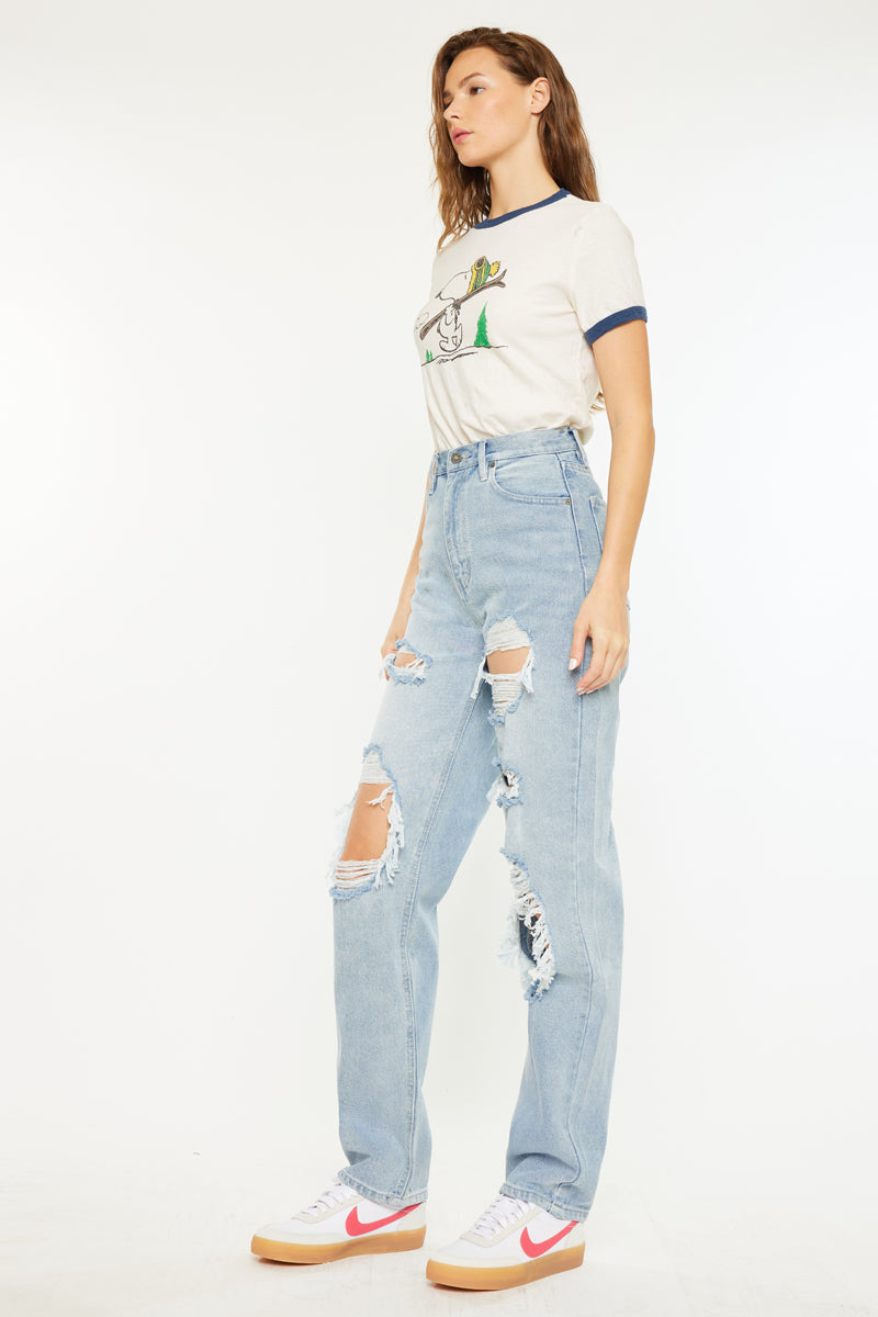 Kyla Ultra High Rise 90's Baggy Jeans - Official Kancan USA